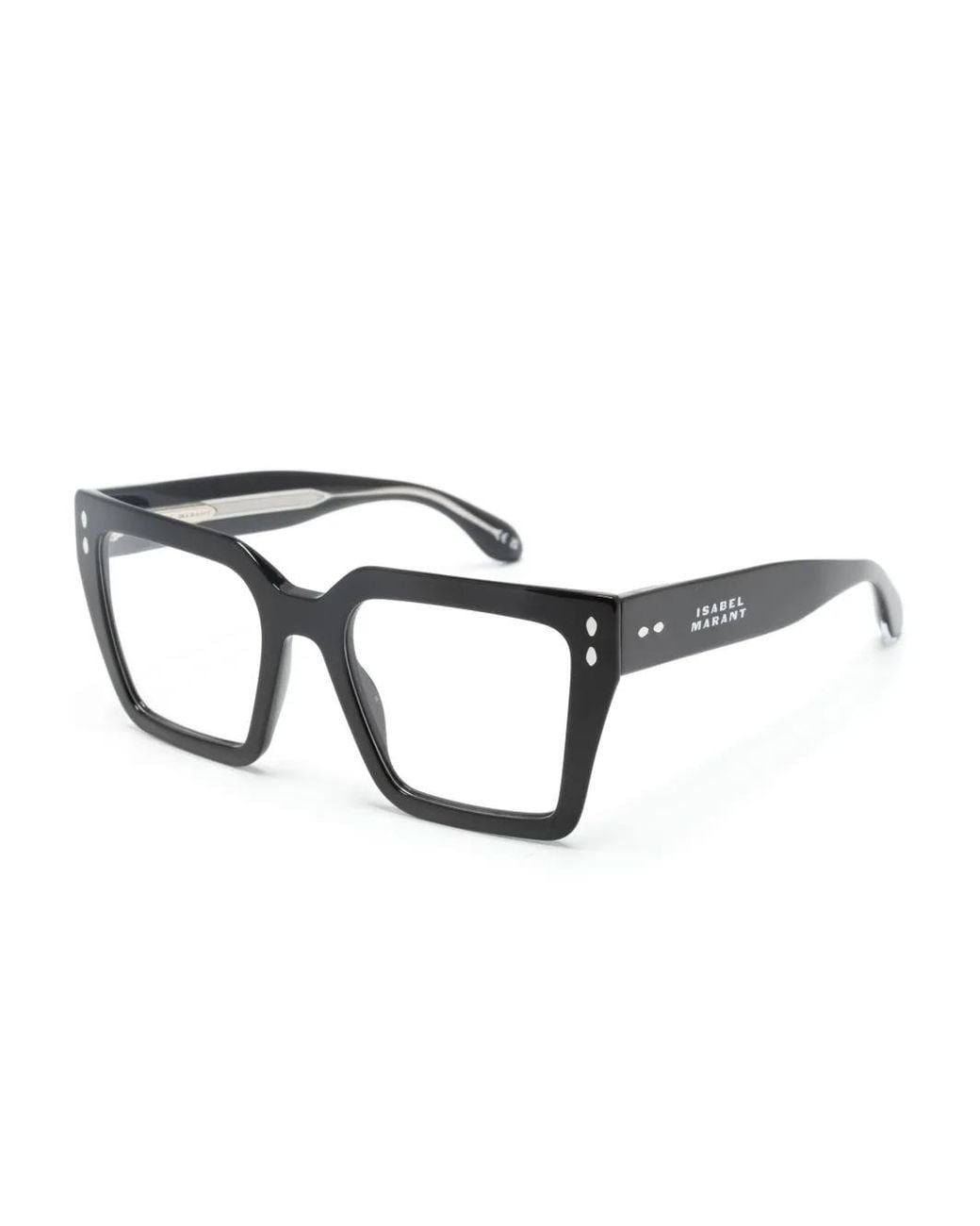 Isabel Marant Black Oversize-Frame Glasses