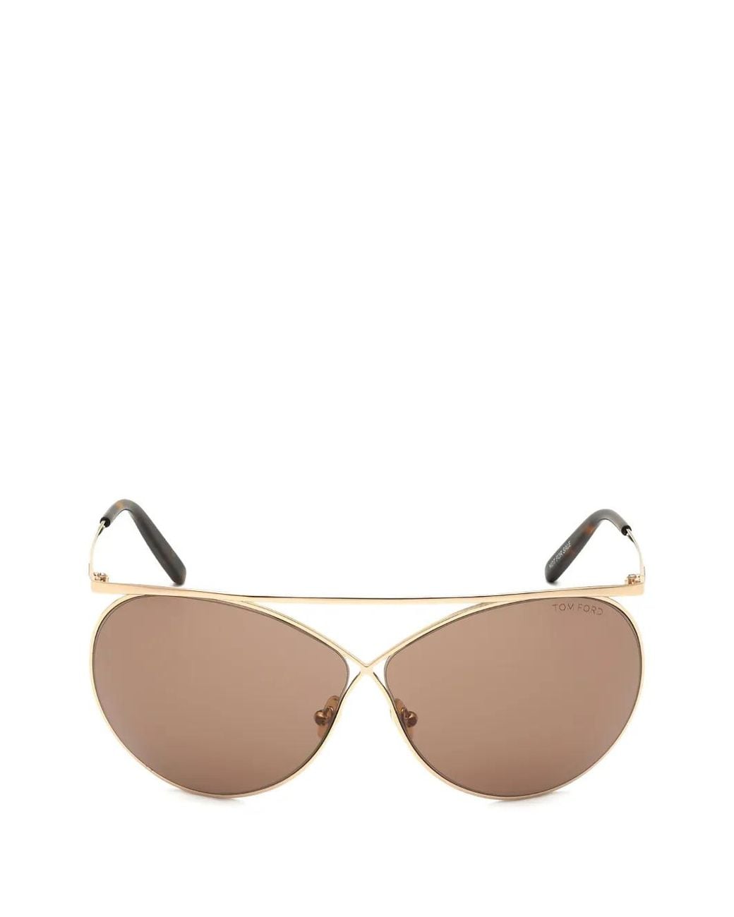 Tom Ford Natural Geometric-Frame Sunglasses