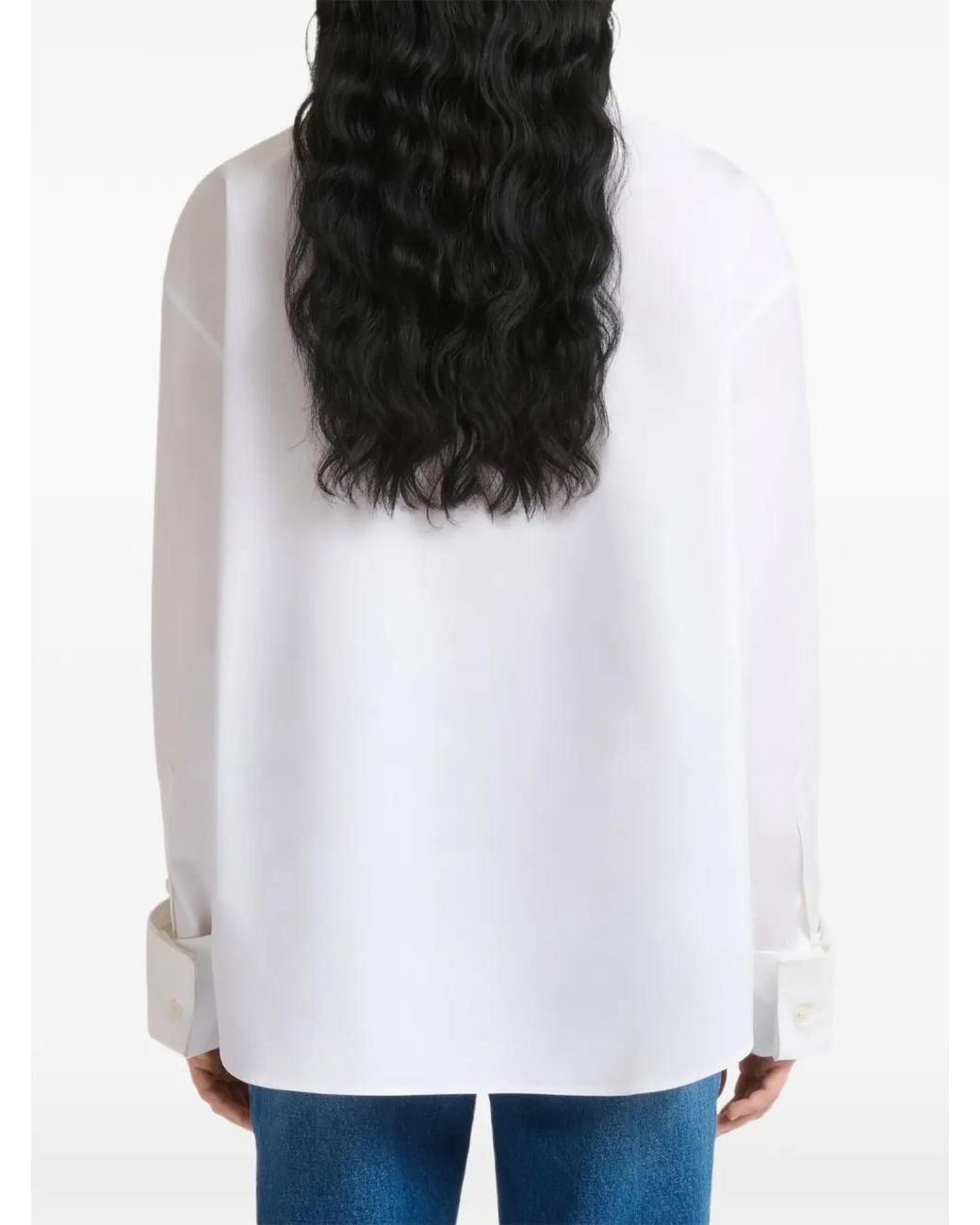 Marni White Poplin Shirt With Neck Tie