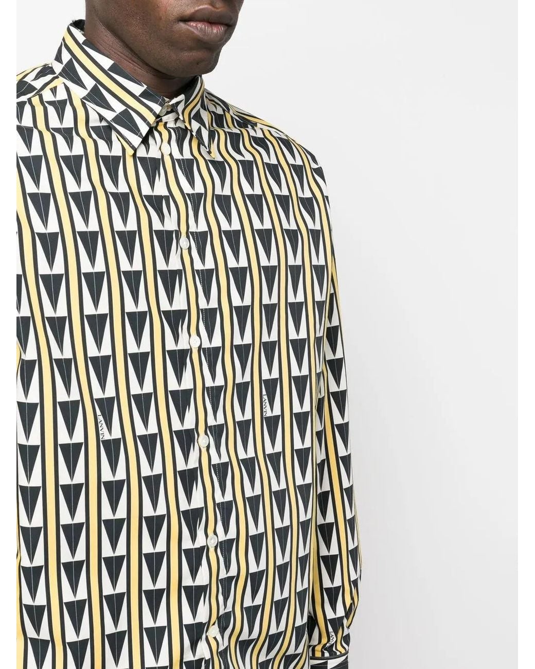 Camisa Con Botones Lanvin de hombre de color White
