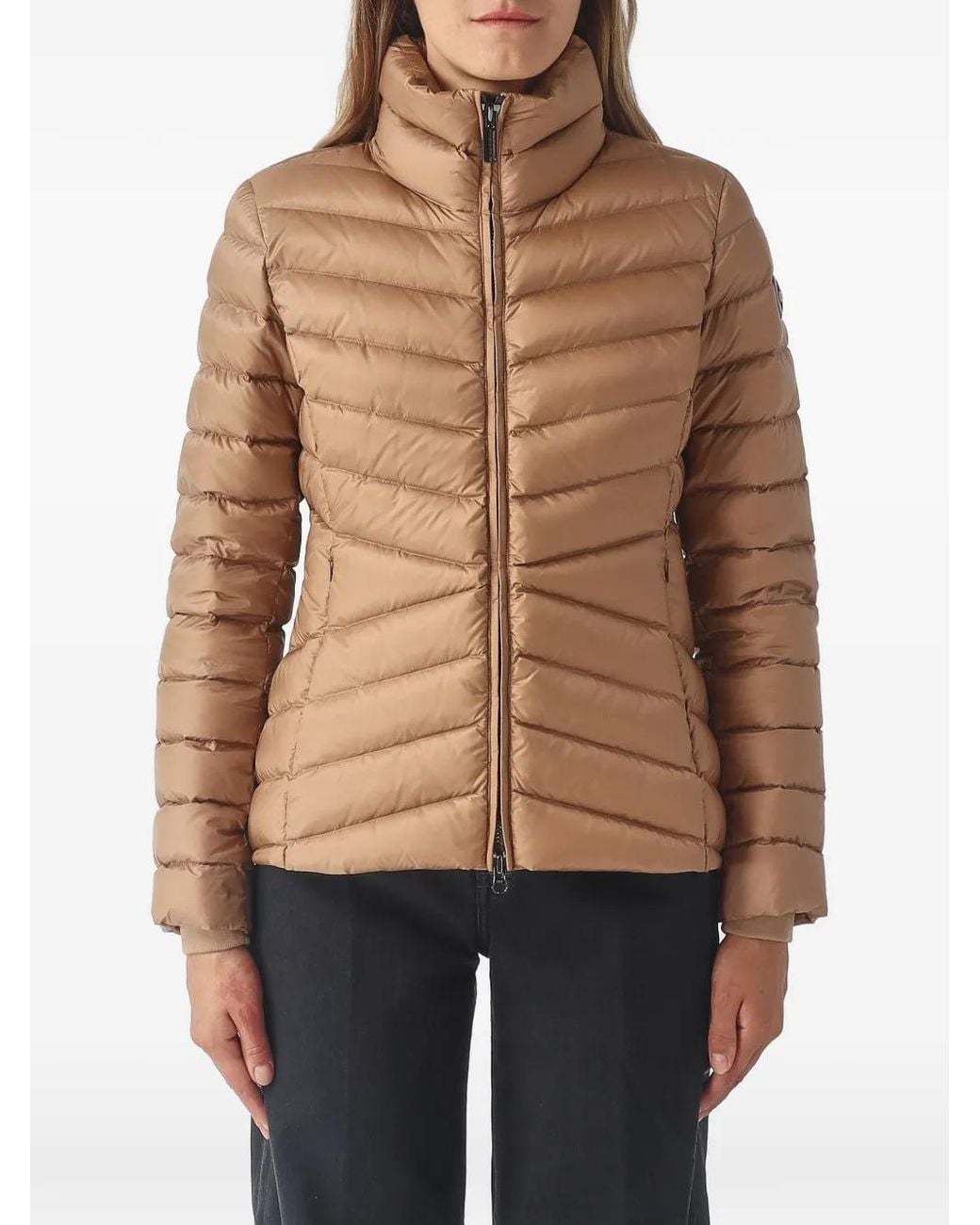 Colmar Brown Doudoune Zippée À Col Montant