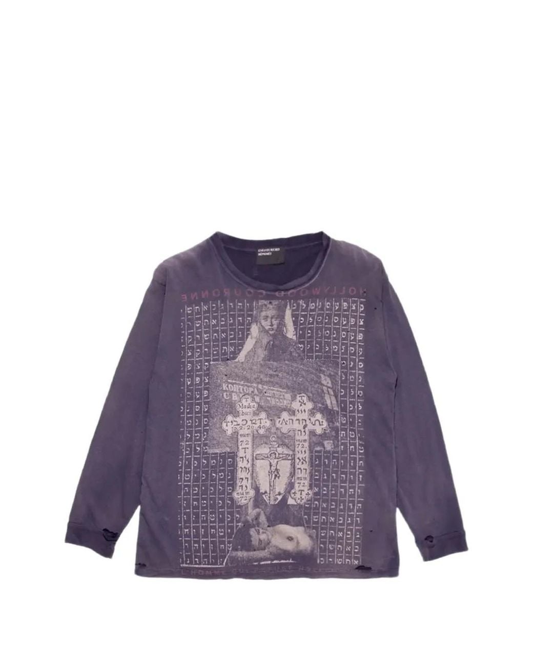 Enfants Riches Deprimes Purple Hollywood Couronne Graphic-Print T-Shirt for men