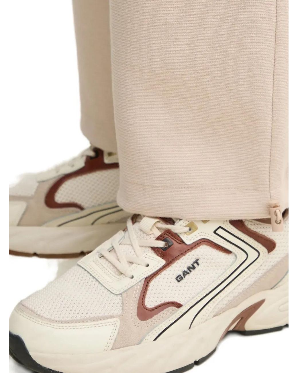 MARC AUREL White Pantalon À Poches Cargo