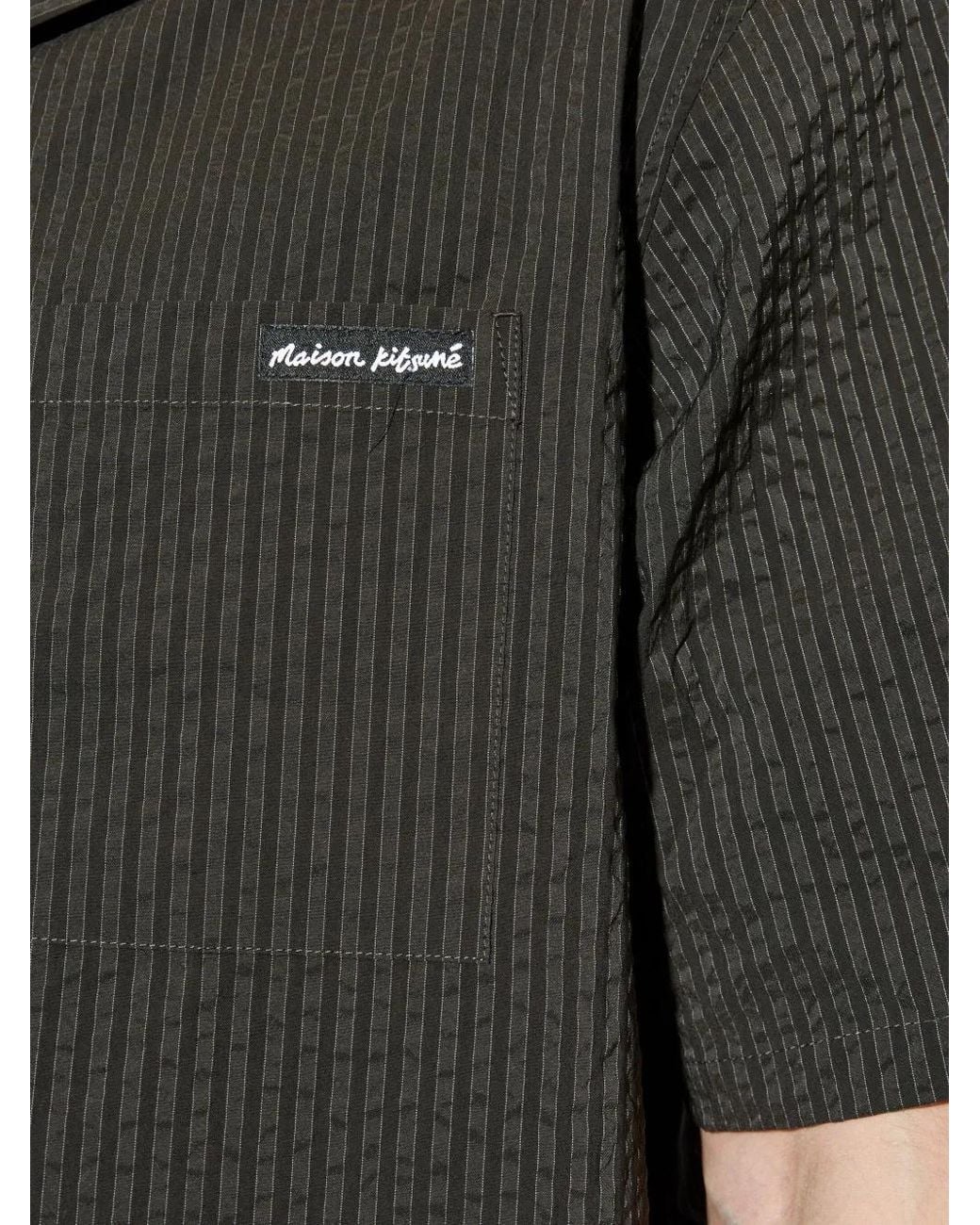 Maison Kitsuné Black Resort Shirt for men