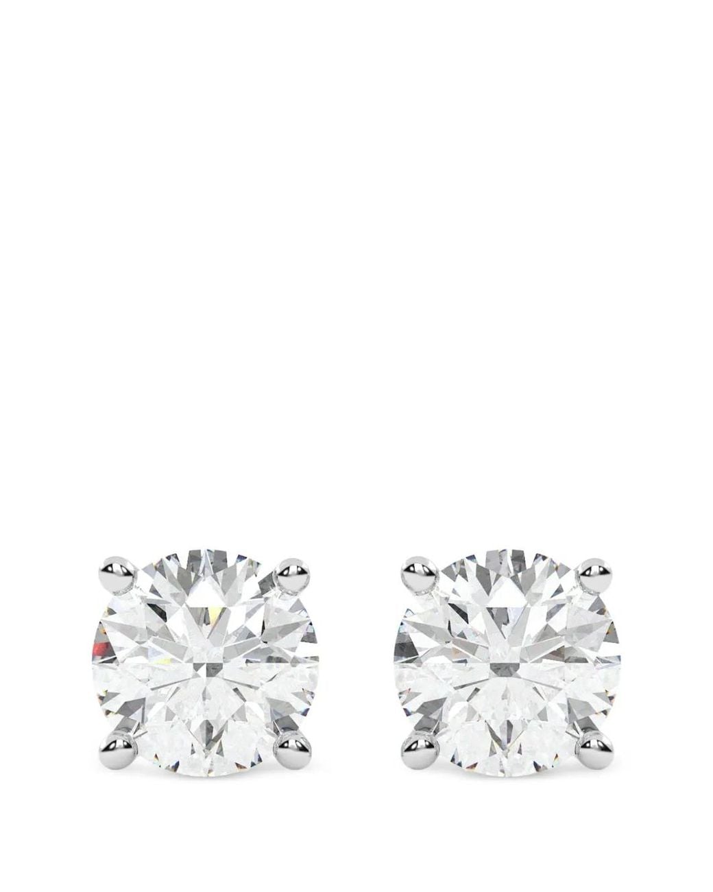 Diamond Essentials White Lab-Grown Diamond Solitaire Earrings