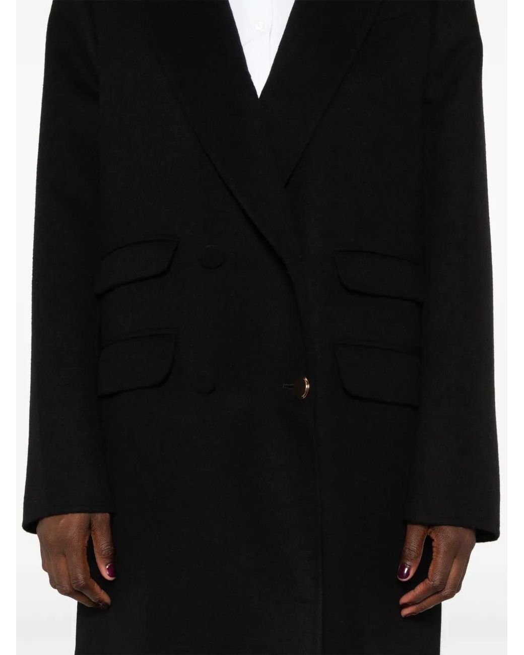 Gabriela Hearst Black Reed Coat