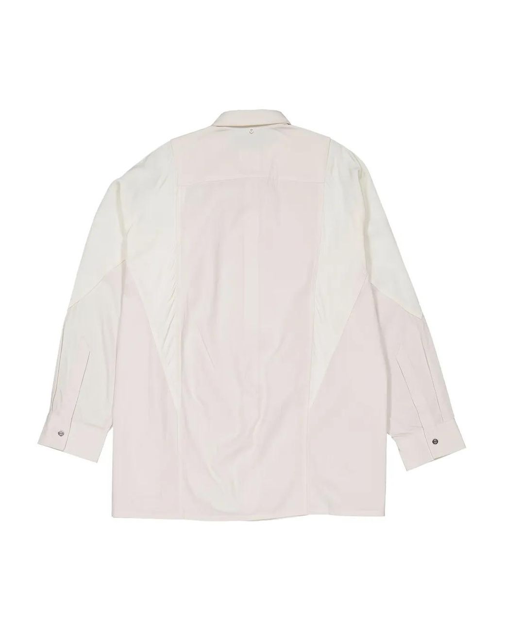 OAMC White Arrow Panelled Shirt for men