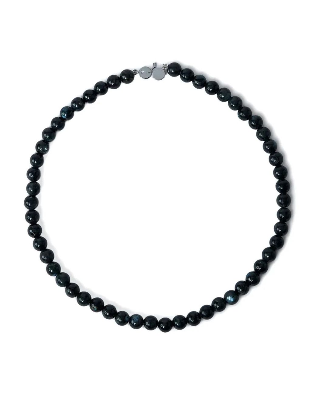 Tom Wood Black Larvikite Bracelet