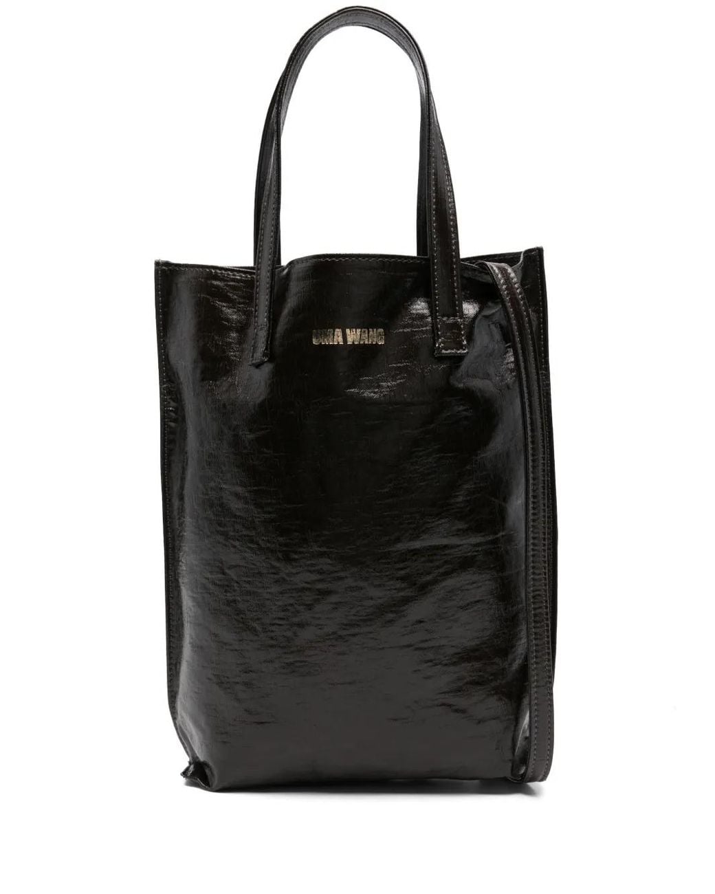 Uma Wang Black Medium Case Tote Bag