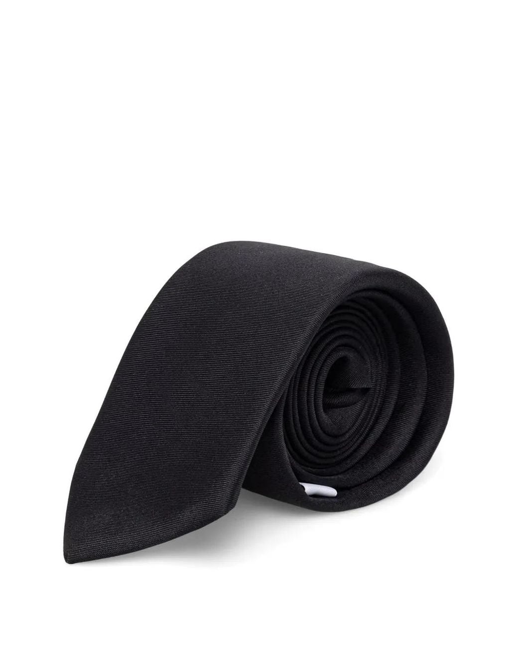 Corbata Con Logo Estampado Moschino de hombre de color Black