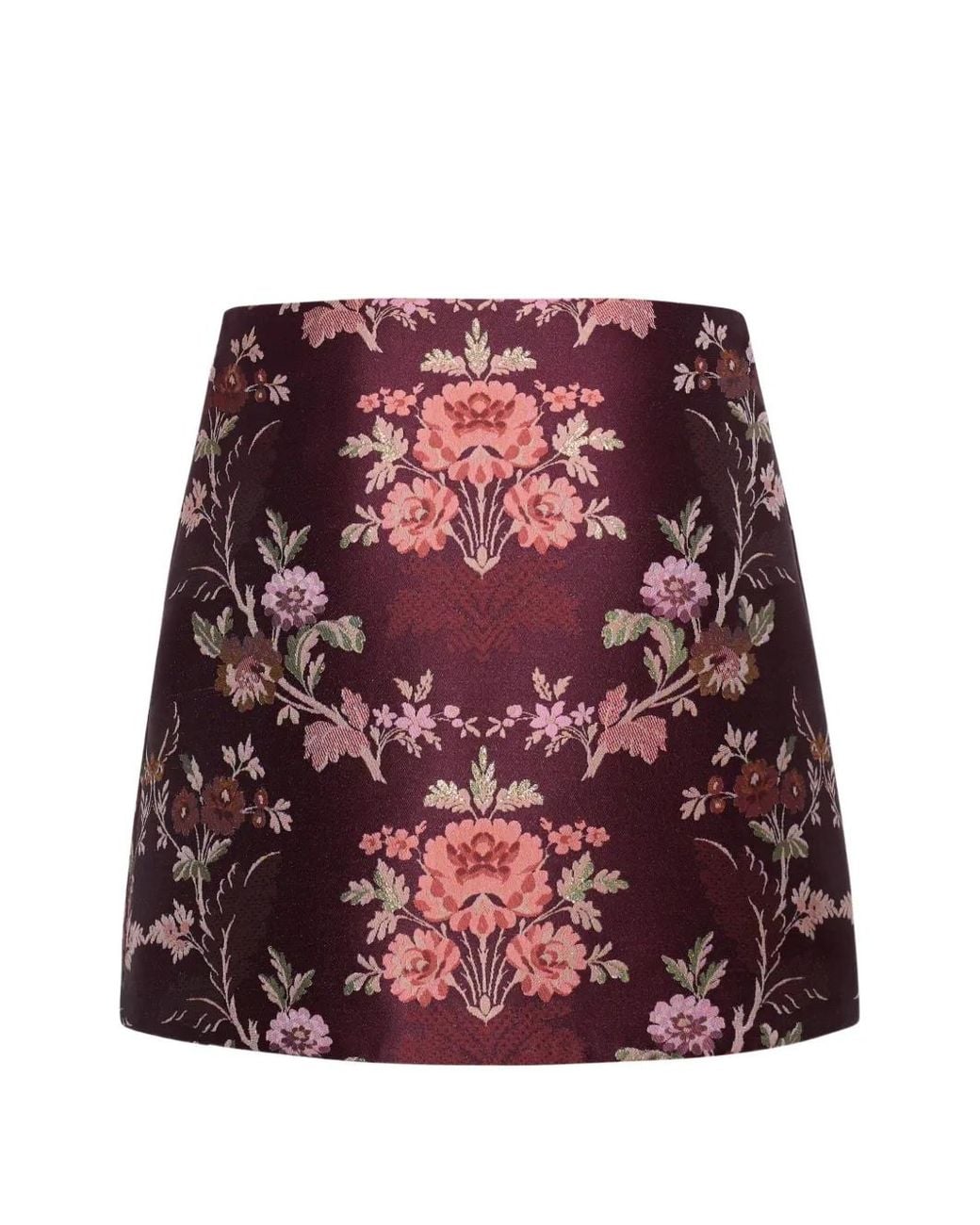 Cara Cara Red Chrissy A-Line Mini Skirt