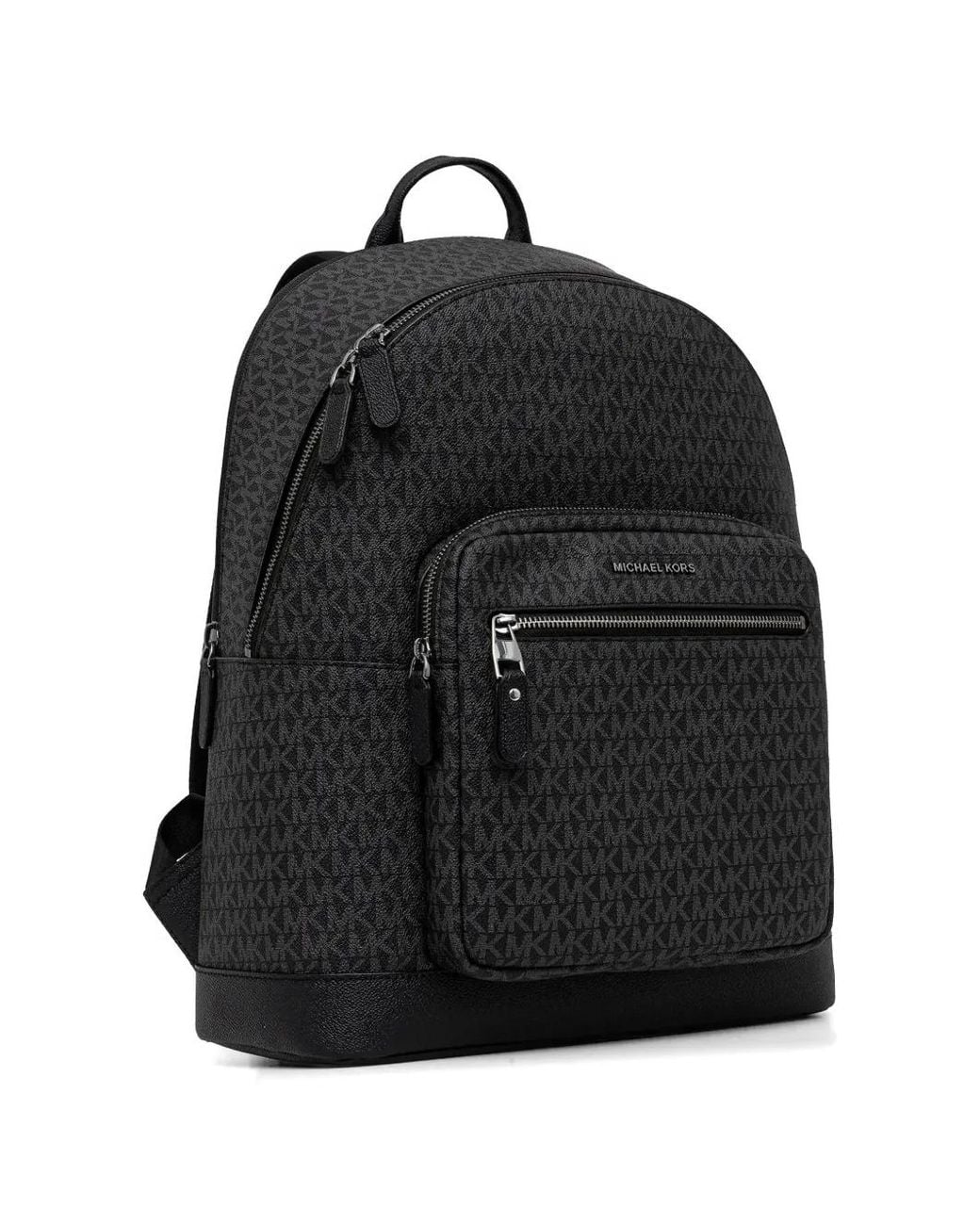 Michael Kors Black Hudson Patterned Backpack for men