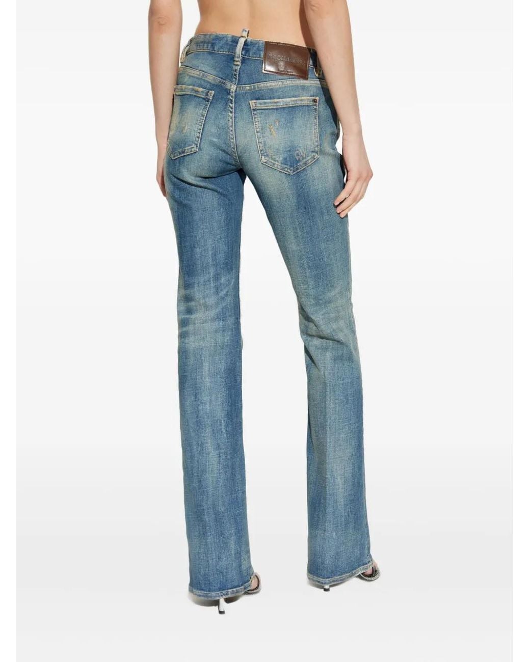 DSquared² Jeans Met Vervaagd Effect in het Blue