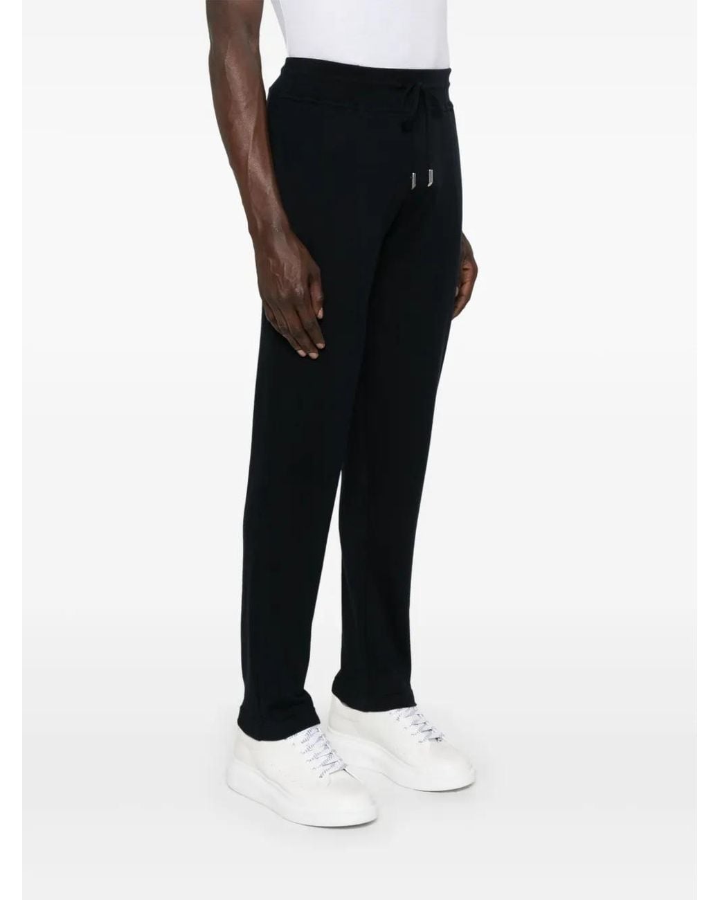 Kiton Black Tapered Trousers for men