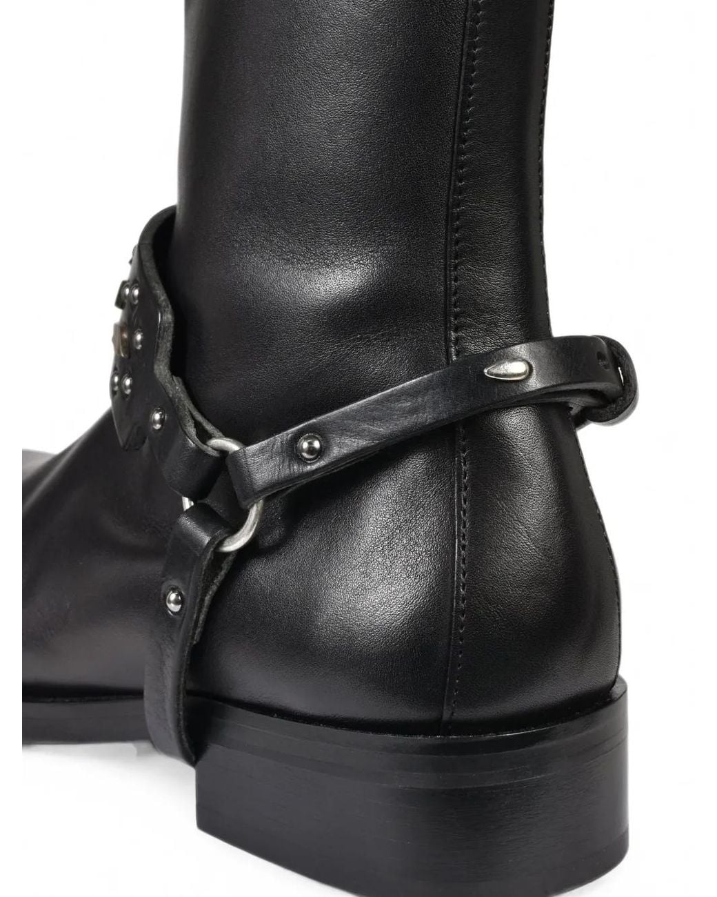 Our Legacy Black Studded Boot Straps for men