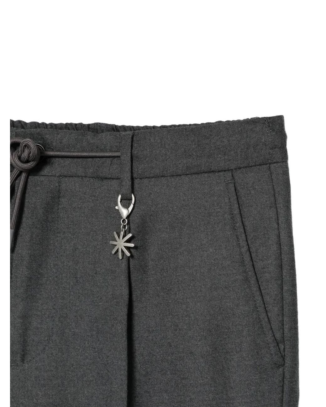 Manuel Ritz Gray Pantalon À Lien De Resserrage for men