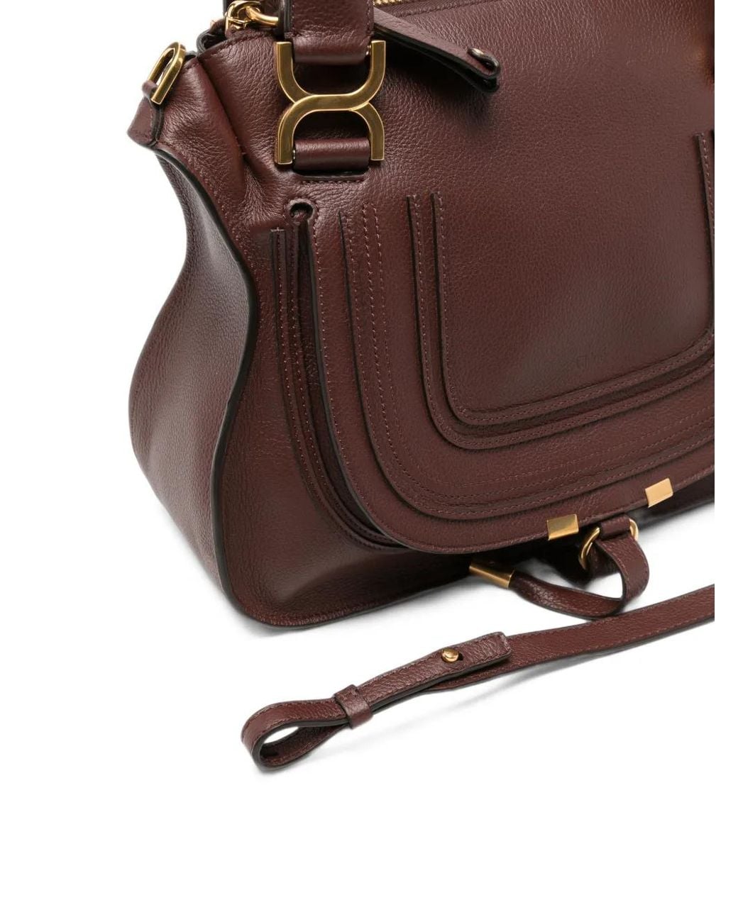 Chloé Brown Marcie Leather Tote Bag