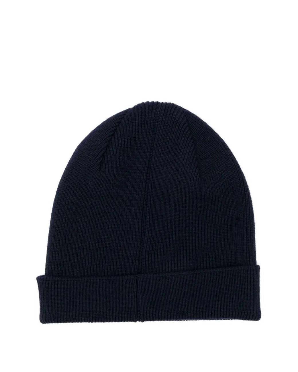 Paul Smith Blue Zebra-Appliqué Wool Beanie for men