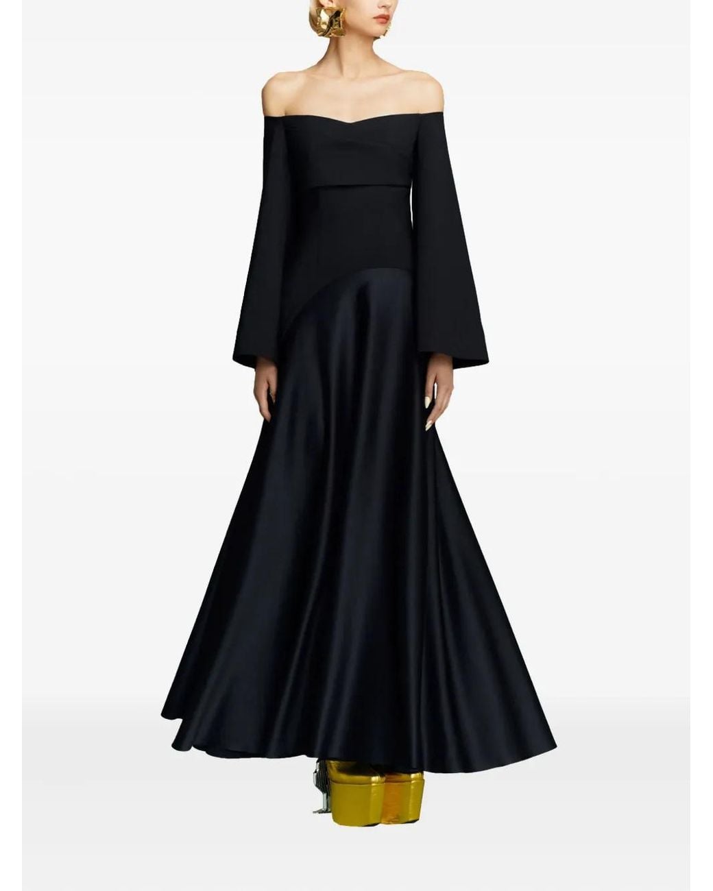 chinese dress ladies Rina Maxi Dress in Black