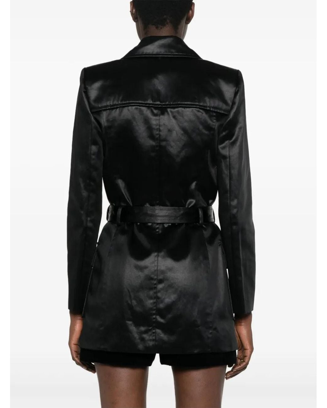 Saint Laurent Black Saharienne Double-Breasted Blazer