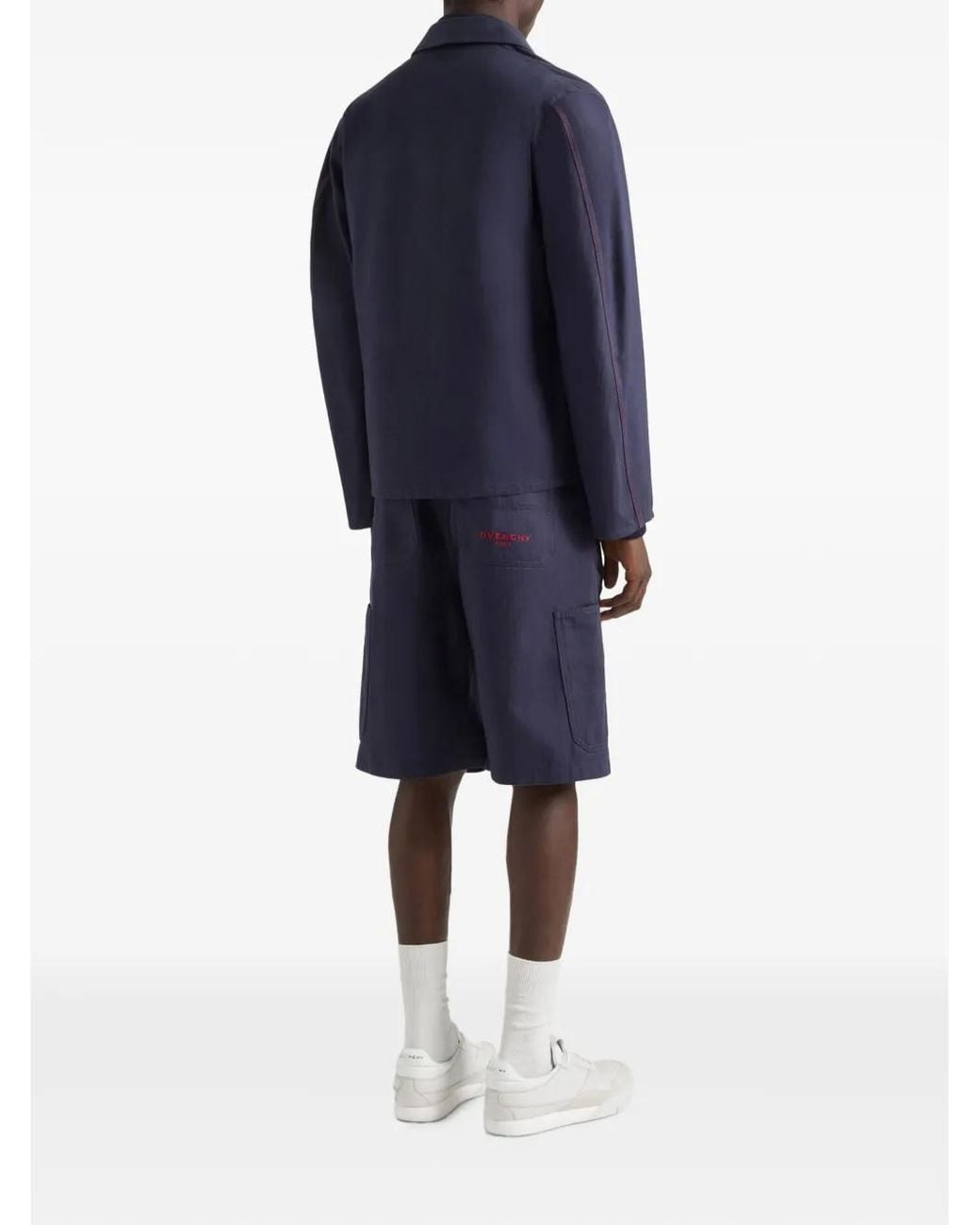 Givenchy Blue Couture Seam Jacket for men