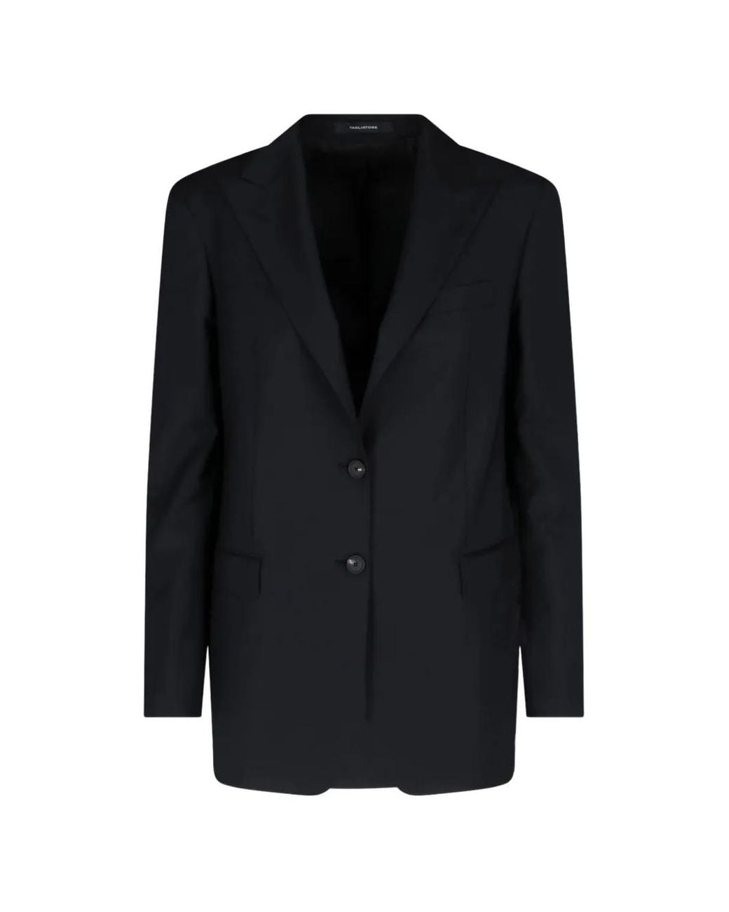 Tagliatore Black Single-Breasted Blazer