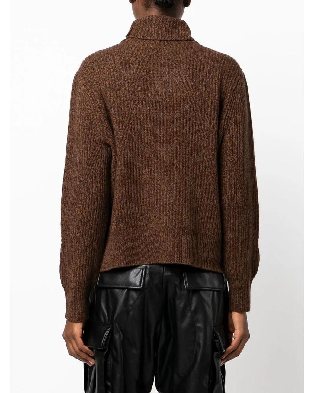 Rag & Bone Brown Pierce Cashmere Turtleneck Sweater