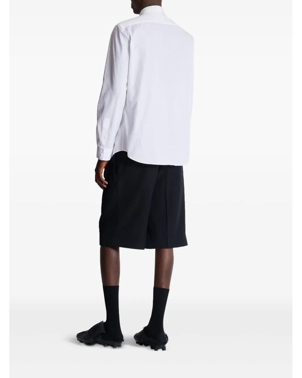 Balmain White Cotton Shirt for men