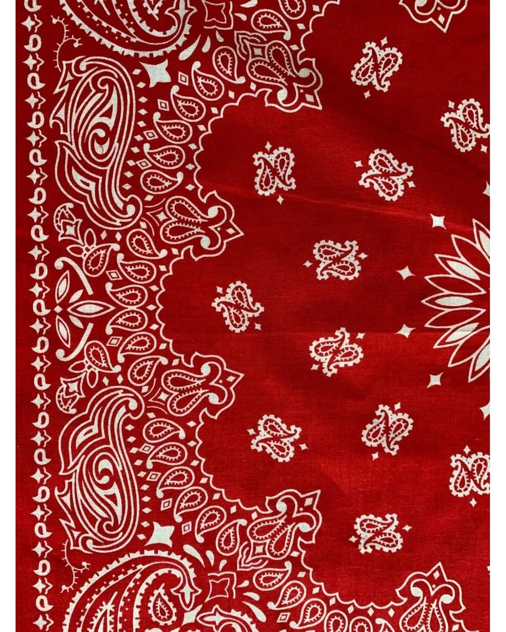 Fortela Red Japanese Paisley-Pattern Bandana for men
