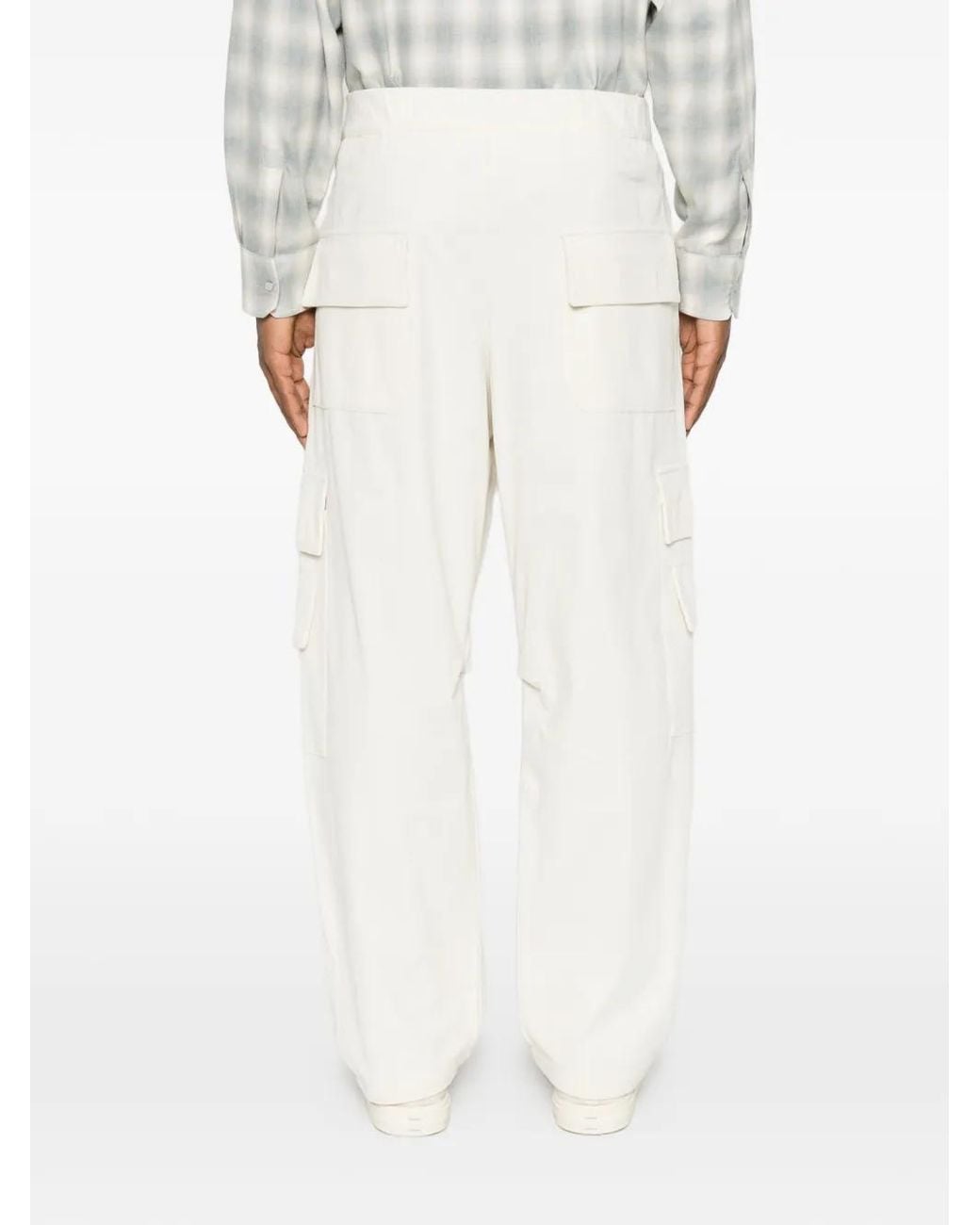 Gcds White Corduroy Cargo Pants for men