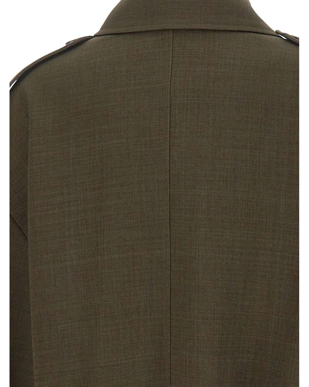 Kaos Green Double-Breasted Cropped Jacket