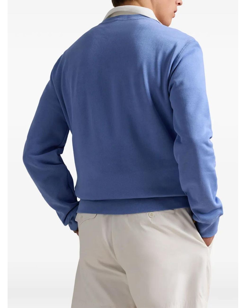 Polo Ralph Lauren Blue Sweat À Motif Polo Bear for men