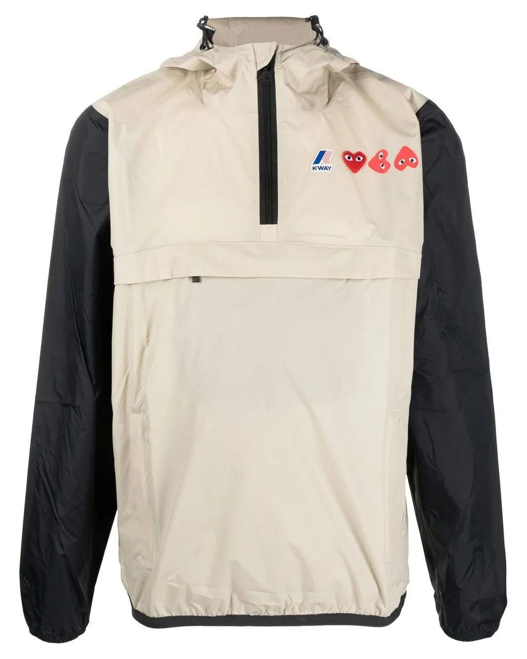 COMME DES GARÇONS PLAY Jack Met Capuchon in het Natural