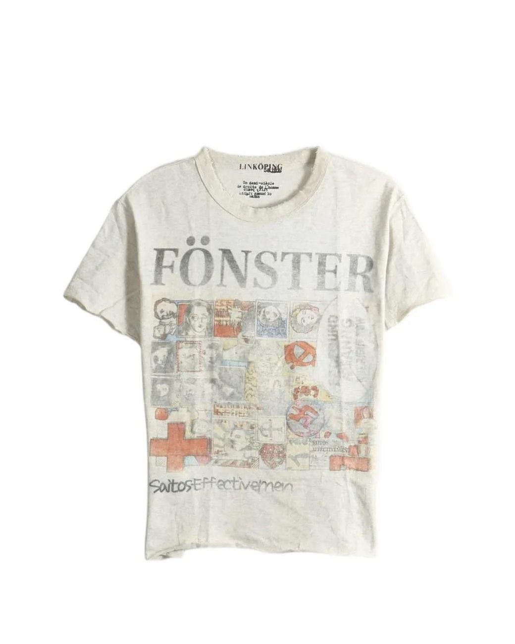 SAITOS White Fonster Raw-Cut T-Shirt
