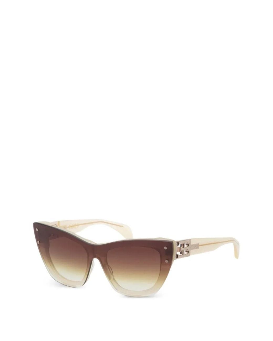 Bugatti White Lunettes De Soleil À Monture Papillon for men