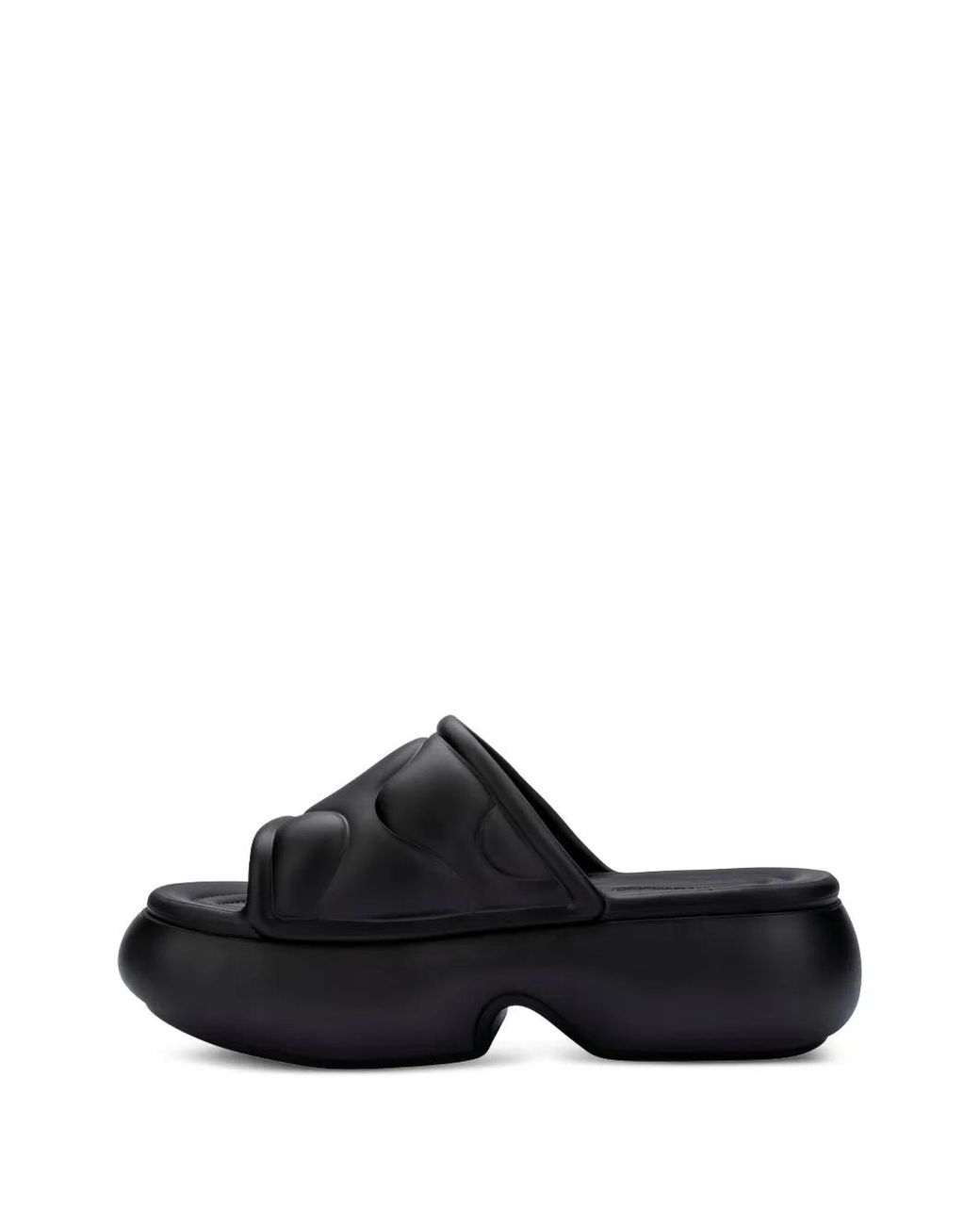 Melissa Black Puff Platform Slides