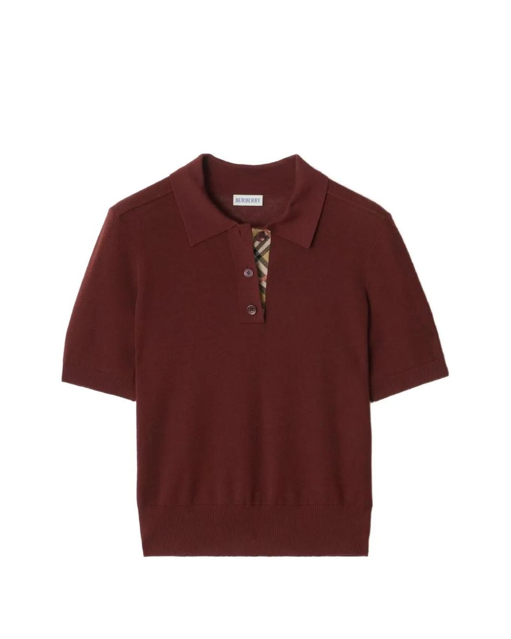 Burberry Wollen Poloshirt in het Red