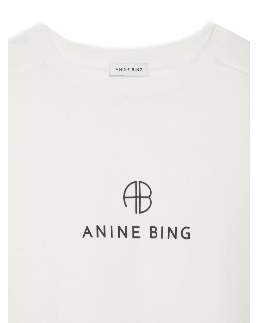 Anine Bing White Shirt Jaylin Monogram
