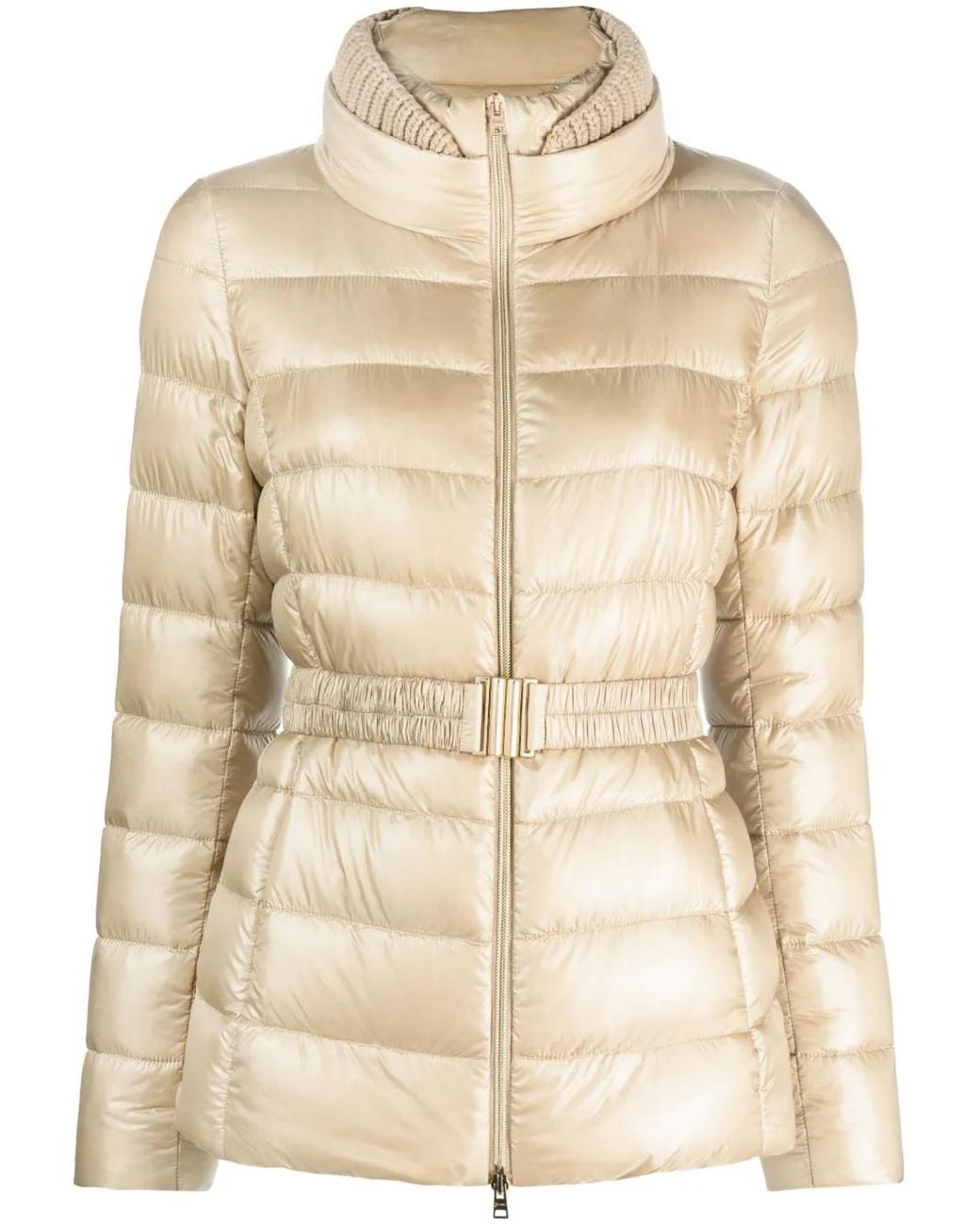 Herno Natural High-Neck Padded Jacket