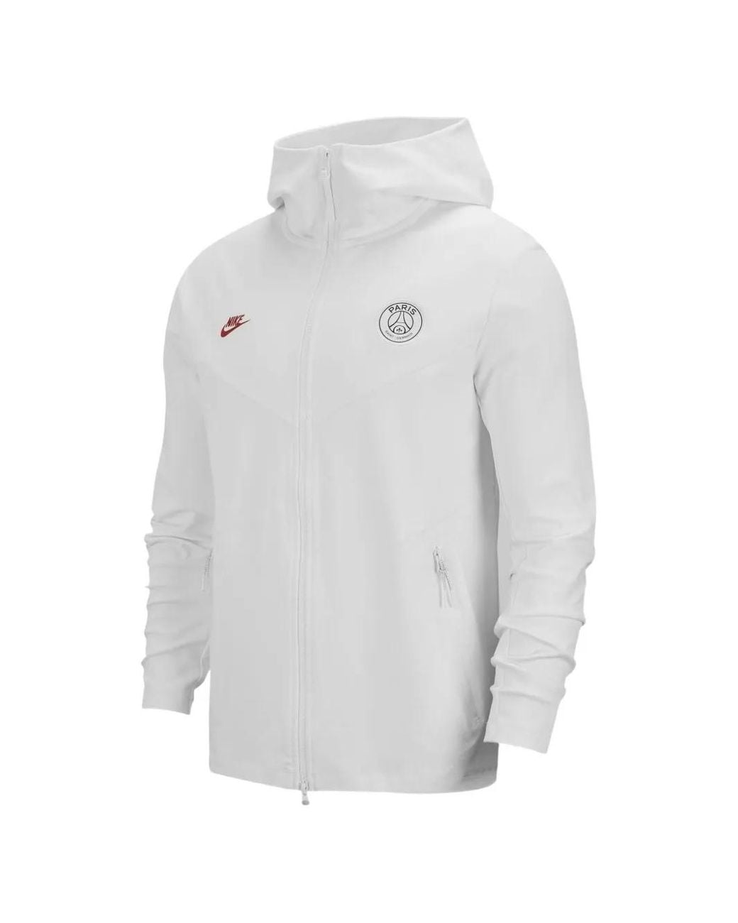 Nike White Paris Sait-Germain Tech Fleece Zip Hoodie for men