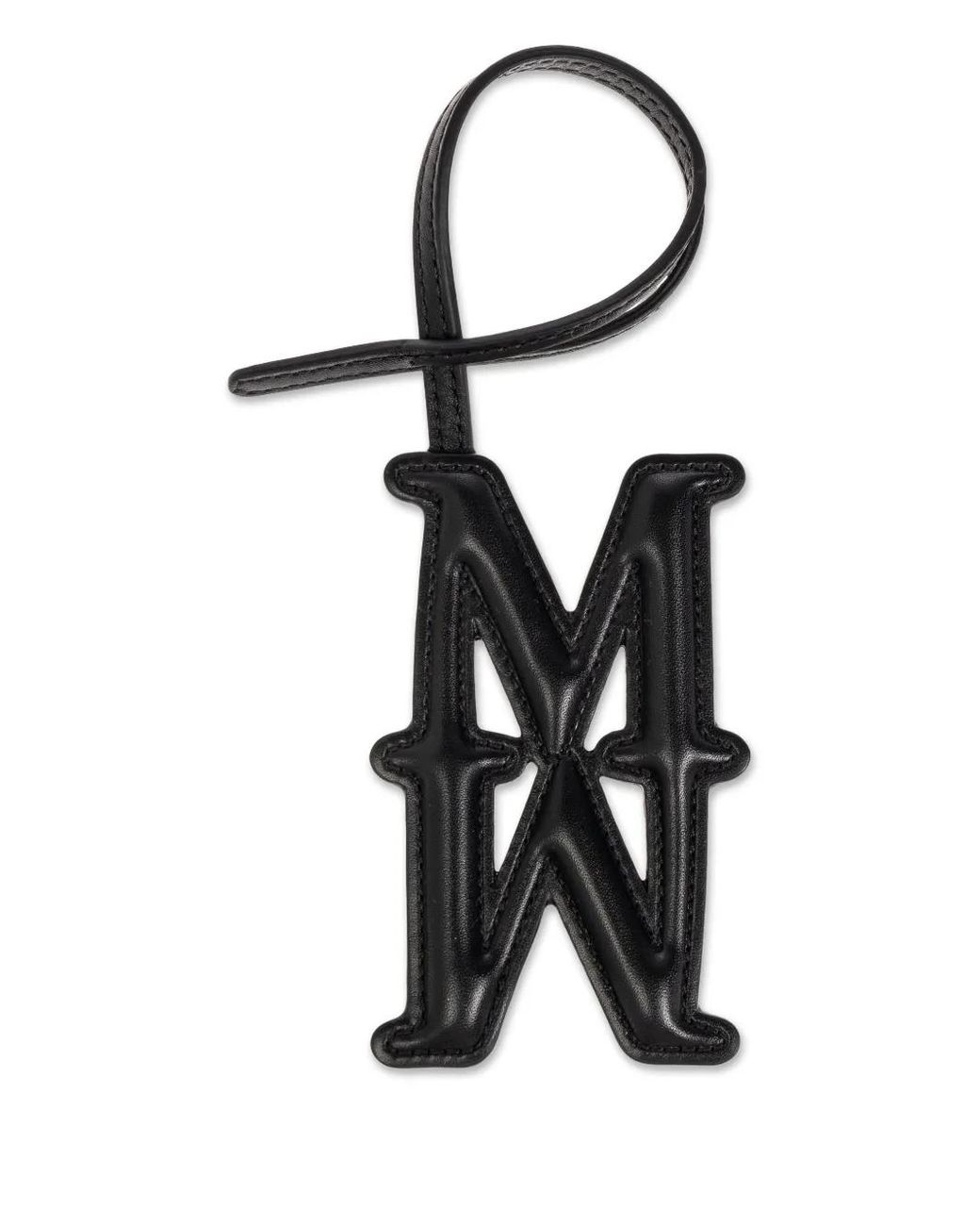 Max Mara White Logo Bag Charm