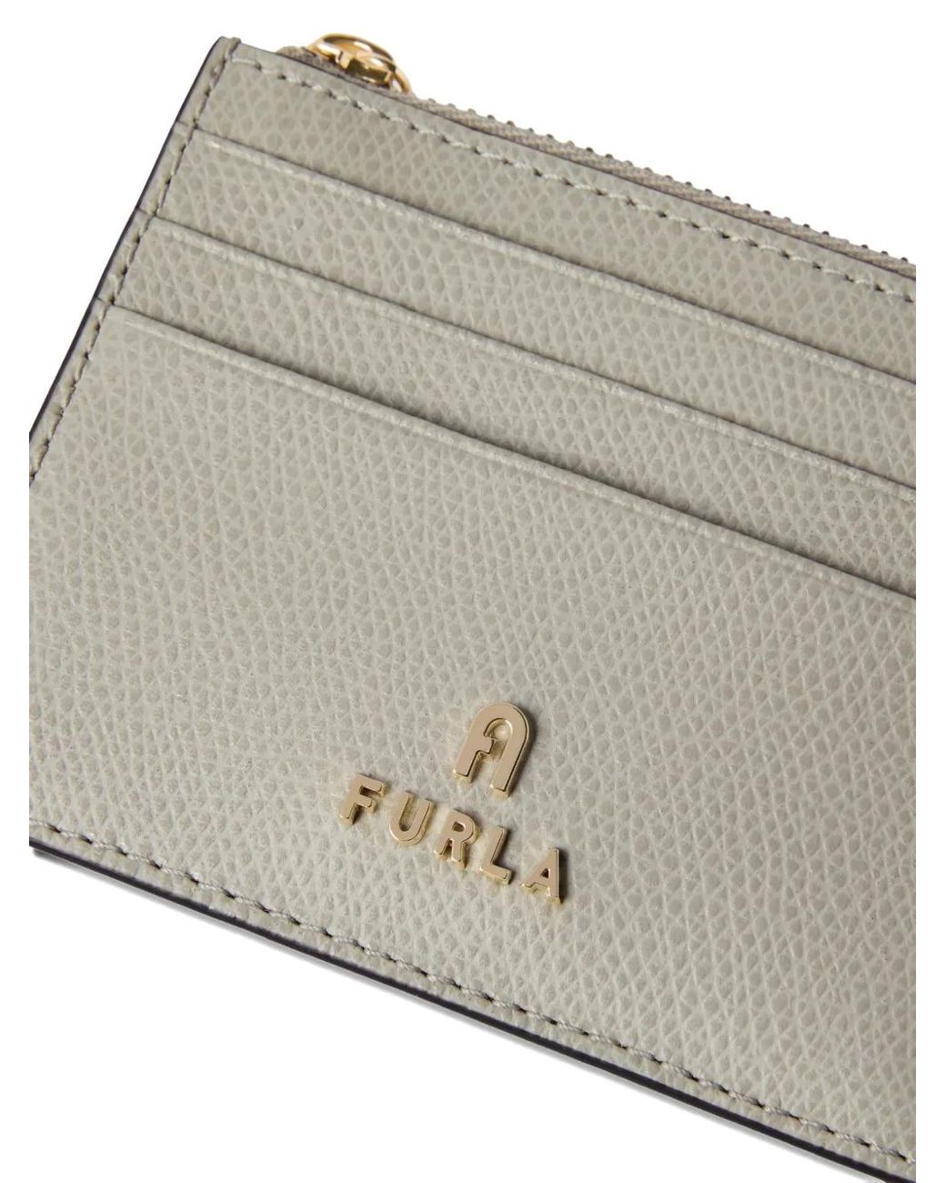 Furla Gray Camelia Card Case S