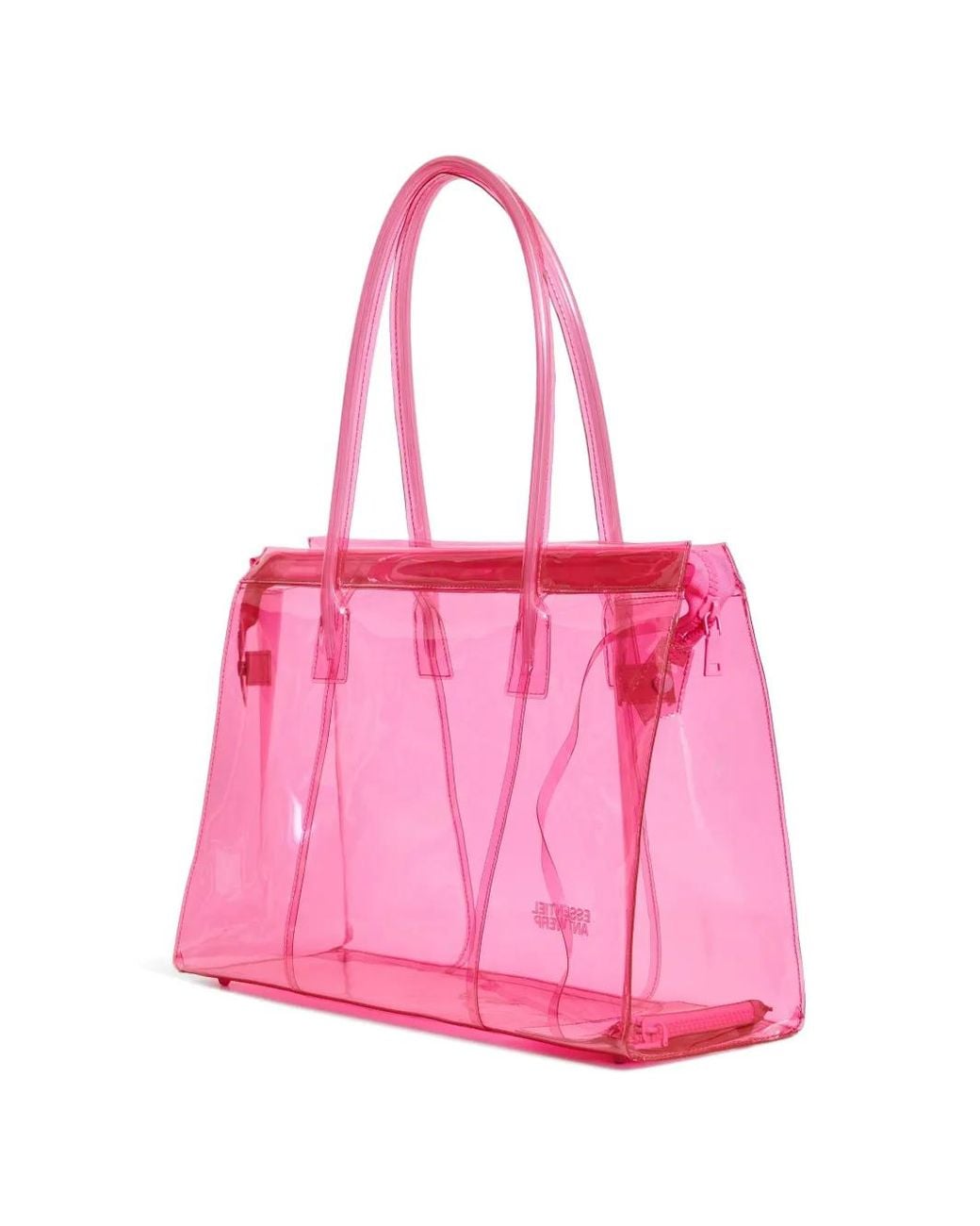 Bolso shopper con cremallera Essentiel Antwerp de color Pink