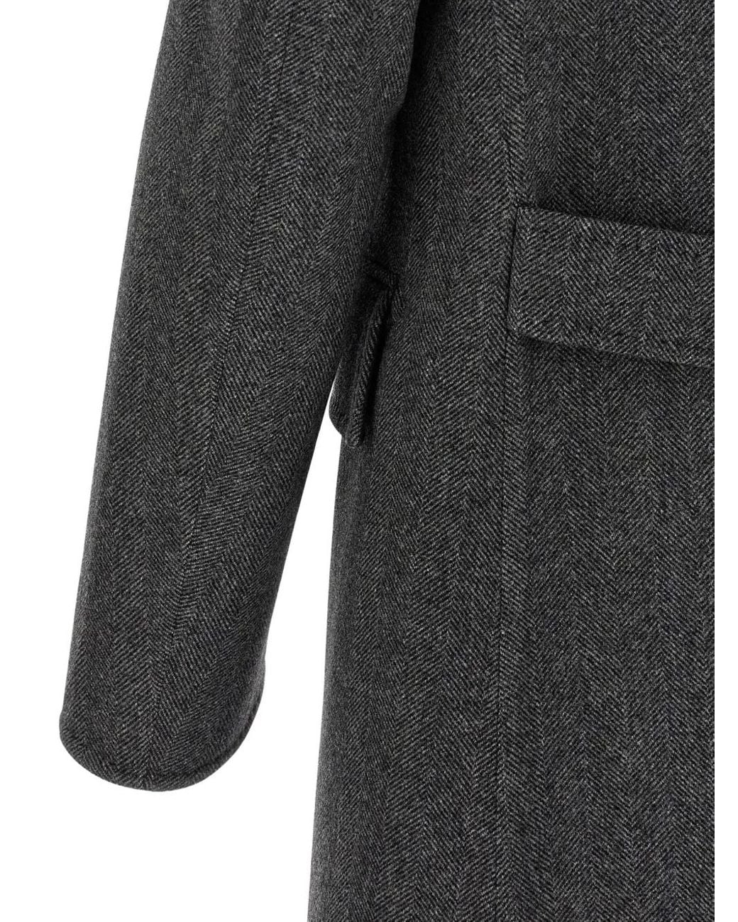 Abrigo Con Doble Botonadura Tom Ford de hombre de color Black