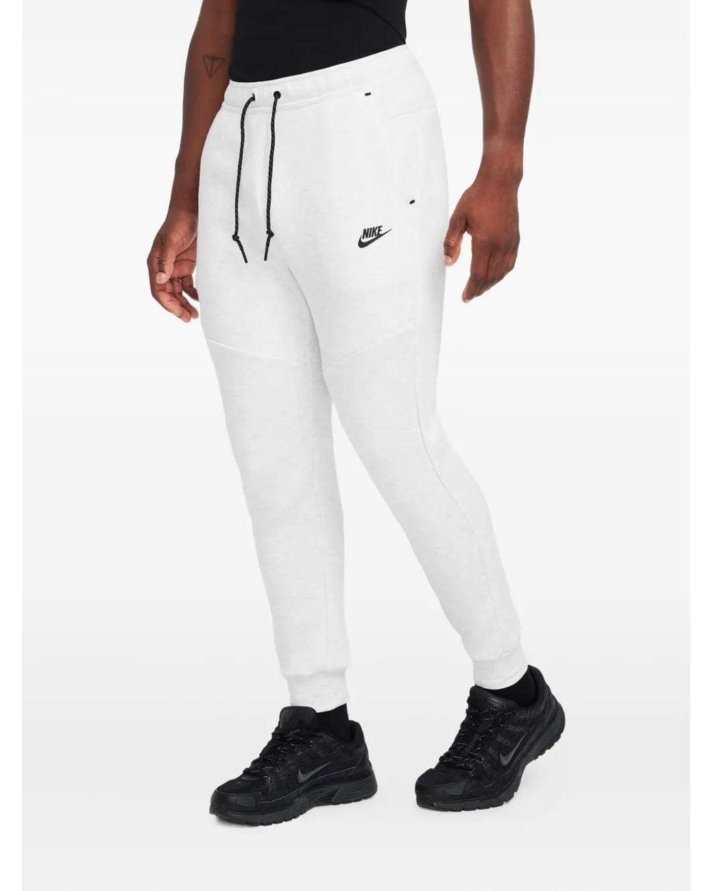 Nike White Tech Fleece Joggers for men