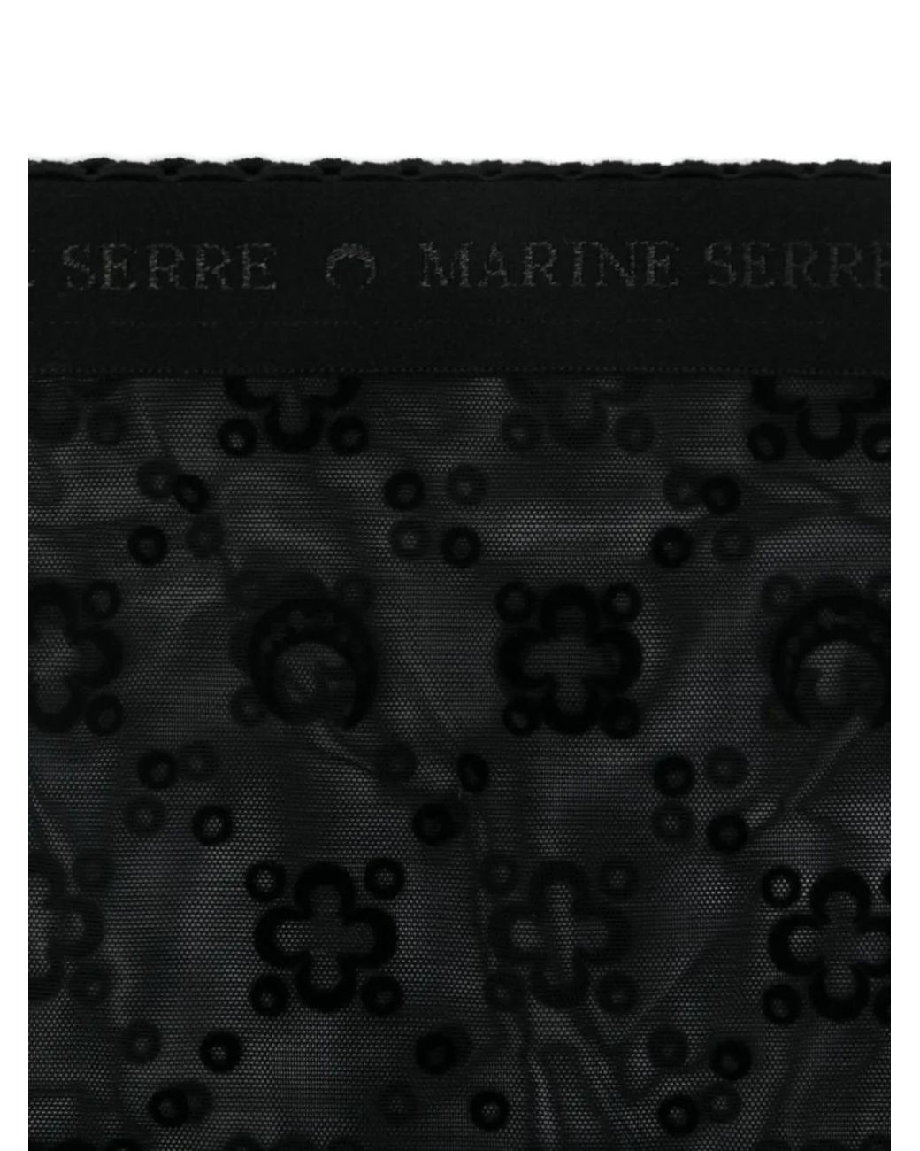MARINE SERRE Black Moonogram Socks