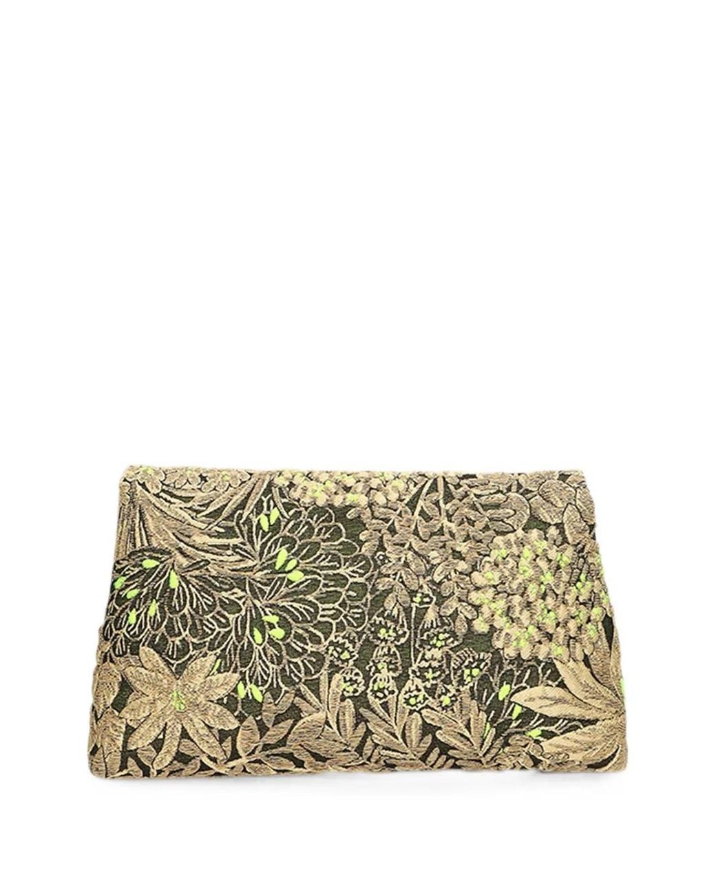 Dries Van Noten Metallic Jacquard Envelope Bag