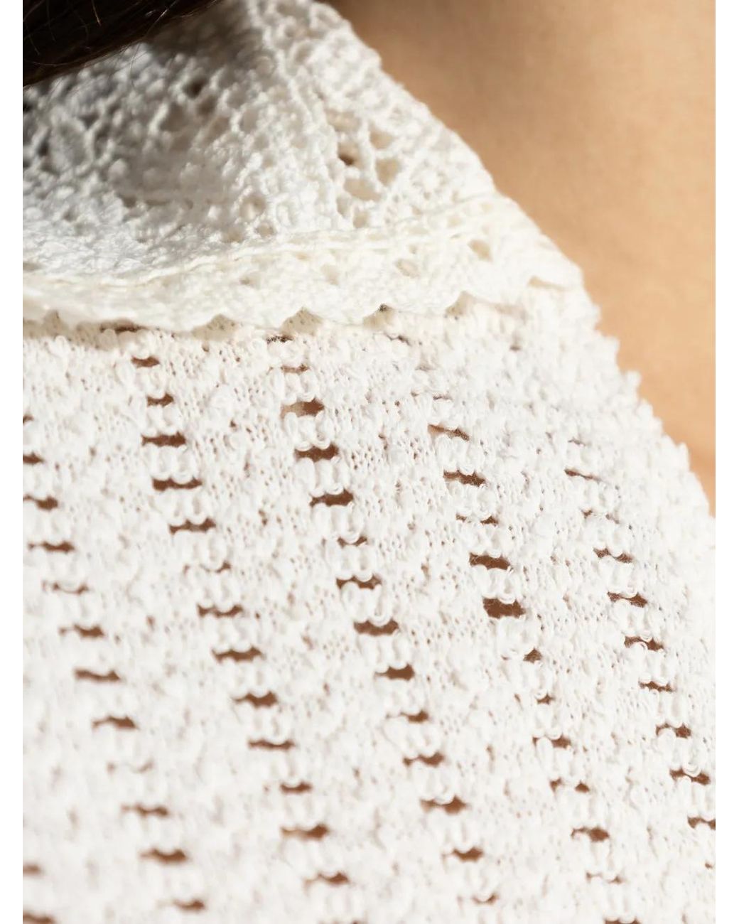 AllSaints White Haut Elma En Crochet