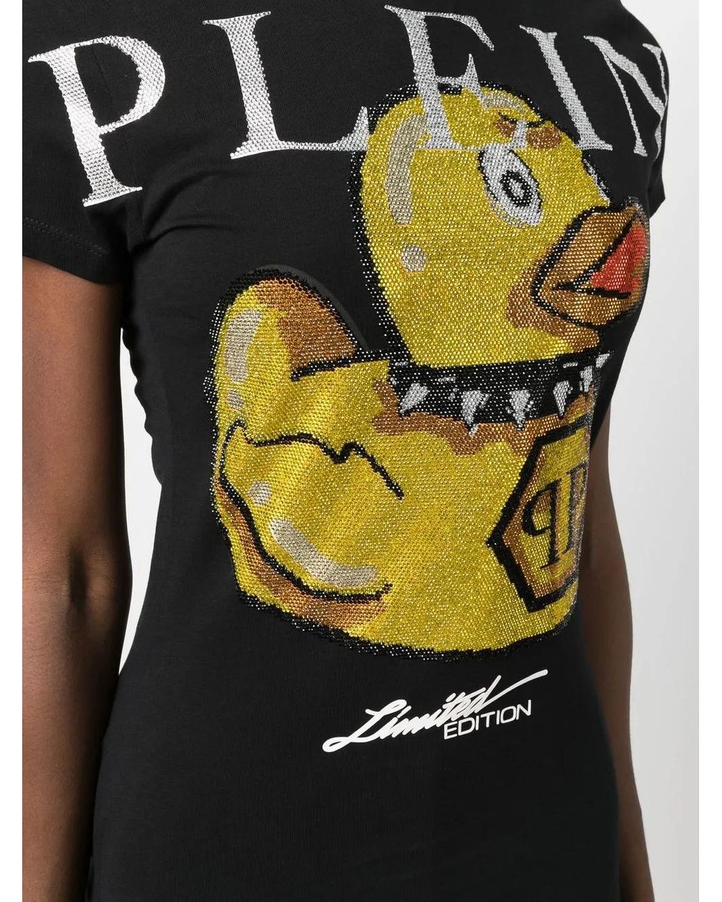 Philipp Plein T-Shirt Met Ronde Hals in het Black