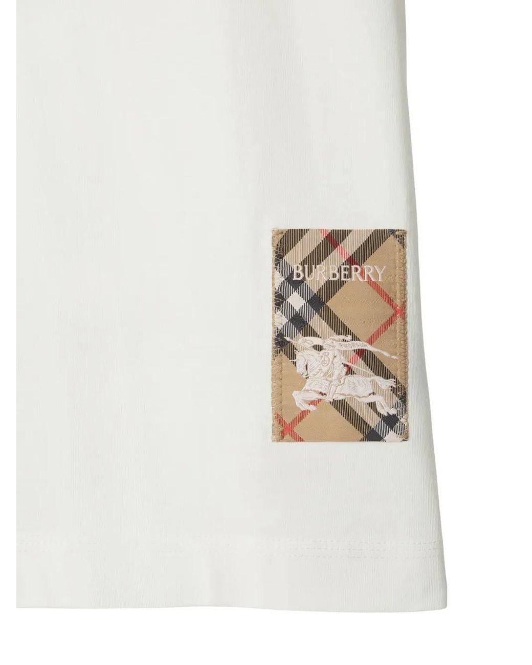 Burberry White Cotton T-Shirt